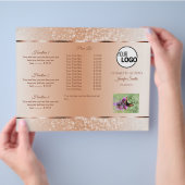 パステルバラコーラルきらめくグリッターズ縁どラム チラシ (手)