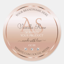 パステルバラサンゴ製品ラベルジュエリーイニシャル