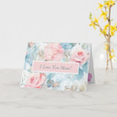 パステルバラパーソナライズされたエンブレイスマザーズデイカード カード (黄色い花)