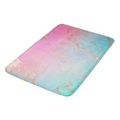 パステルバラ金ゴールド大理石模様浴用マット バスマット (アングル)
