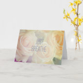 パステルバラ | お見舞い | 勇気付けられる カード (黄色い花)