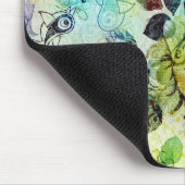 パステルバラ&バードデザイン マウスパッド (コーナー)