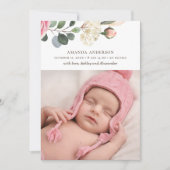 パステルバラ。水彩庭園フローラ誕生 案内状 (正面)