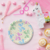 パステルバルーンアニマルバースデーパーティー紙プレート ペーパープレート (パーティー)