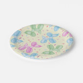 パステルバルーンアニマルバースデーパーティー紙プレート ペーパープレート (アングル)