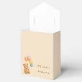 パステルバルーン付きテディベア愛用ボックス フェイバーボックス (オープン)