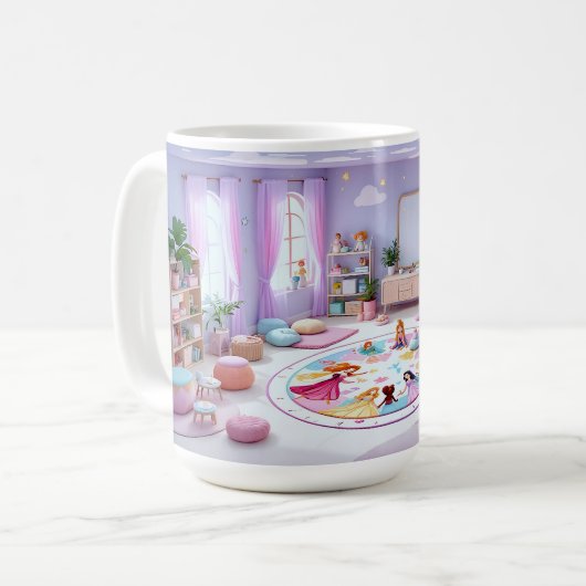 パステルバロック コーヒーマグカップ (正面左)