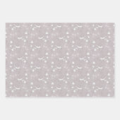 パステルバード&フラワーズ ラッピングペーパーシート (正面)