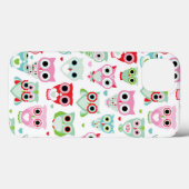 パステルパウダー色フクロウの背景 Case-Mate iPhoneケース (裏面 (横))