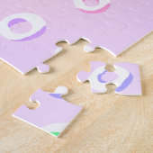 パステルパズルとの挑戦的なリングや輪 ジグソーパズル (側面)
