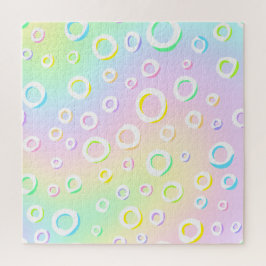 パステルパズルとの挑戦的なリングや輪 ジグソーパズル