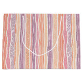 パステルパタストライプのーンラージ抱き枕 ラージペーパーバッグ (正面)