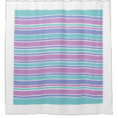 パステルパタストライプのーン シャワーカーテン (正面)