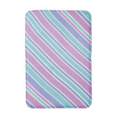 パステルパタストライプのーン バスマット (正面縦)