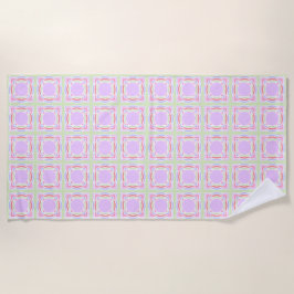 パステルパターンサマー ビーチタオル