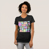 パステルパターン(の模様が)あるズ縦Tシャツ Tシャツ (正面フル)
