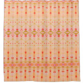 パステルパターン（の模様が）あるモダン シャワーカーテン (正面)