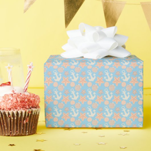 パステルパタ航海のーン ラッピングペーパー (誕生日パーティー)