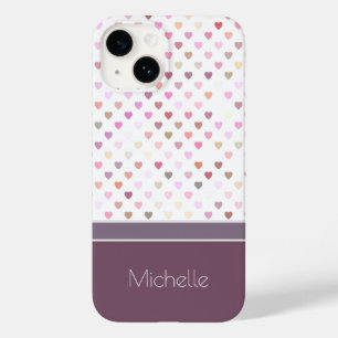 パステルパッションハートパーソナライズされた名 Case-Mate iPhone 14ケース