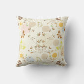 パステルパッチズオブカラーフローラ装飾用クッション クッション (裏面)