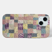 パステルパッチワークキルトのスマホケース Case-Mate iPhoneケース (裏面 (横))