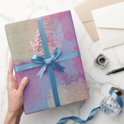 パステルパッチワーク抽象芸術ドリーミーデザイン ラッピングペーパー (ギフト)