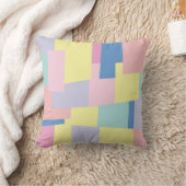 パステルパッチワーク枕 クッション (ブランケット)