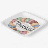 パステルパッチワーク秋秋の感謝 ペーパープレート (傾斜あり)