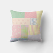 パステルパッチワーク クッション (裏面)