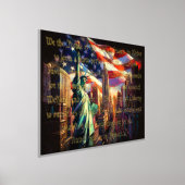 パステルパトリオティックシティシチュームプリアンブル金ゴールド 箔ポスター (レイダウン)