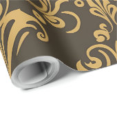 パステルパピルス花柄シームレスレースデザイン ラッピングペーパー (ロールコーナー)