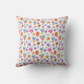 パステルパンシーお洒落イラストレーションパターン クッション (裏面)