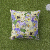 パステルパンジー アウトドアクッション (芝生)