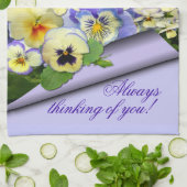 パステルパンジー~キッチンタオル# 2 キッチンタオル (折り畳み)