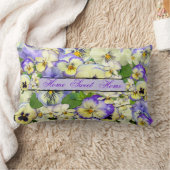 パステルパンジー ランバークッション (ブランケット)