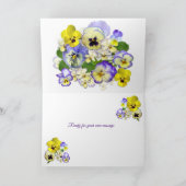 パステルパンジーGet Well Greeting Card カード (内部)