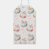 パステルパンプキンとリボンのギフトラベル サンクス タグ (裏面)