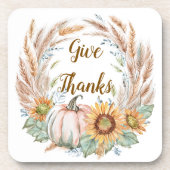 パステルパンプキンカスタムフローラ秋 コースター (正面)