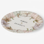 パステルパンプキンス秋 ペーパープレート (アングル)