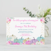 パステルパンプキンス紙吹雪誕生日パーティー 招待状 (スタンド正面)