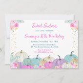 パステルパンプキンス紙吹雪Sweet sixteen 招待状 (正面)