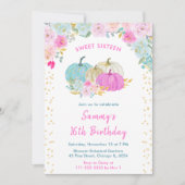 パステルパンプキンス紙吹雪Sweet sixteen 招待状 (正面)