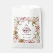 パステルパンプキンズピンクガールベビーシャワーフェイバーバッグ フェイバーバッグ (正面)