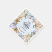 パステルパンプキンズブルーボーイベビーシャワー スタンダードカクテルナプキン (角)