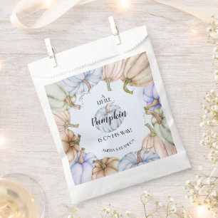 パステルパンプキンズブルーボーイベビーシャワー フェイバーバッグ