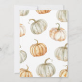 パステルパンプキンビール&フットボールカップルシャワー 招待状 (裏面)