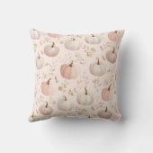 パステルパンプキンモノグラムパーソナライズされたイニシャル クッション (裏面)