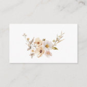 パステルパンプキン秋ベビーシャワーおむつラッフルカード エンクロージャーカード (裏面)