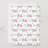 パステルパンプキン紙吹雪ベビーシャワー 招待状 (裏面)