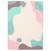 パステルパーソナライズされたウェーブオフィススクール クリップボード (裏面)